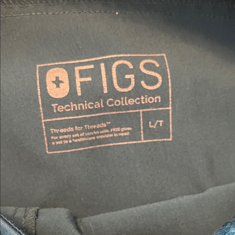 FIGS Technical Collection Large Tall Caribbean Blue Scrub Pants